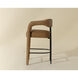 Mavia 35.5 inch Ludlow Sesame Leather Counter Stool